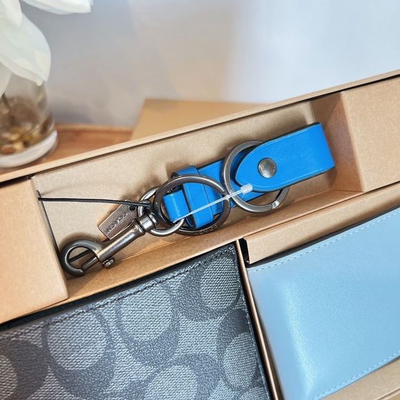 NWT Coach Boxed 3 In 1 Wallet Gift Set In Colorblock Signature Canvas - Picture 3 of 6